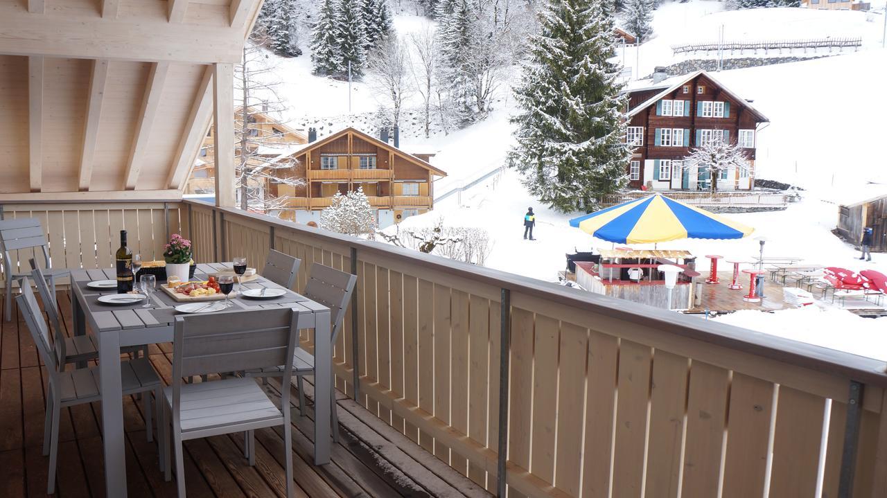 Chalet Brunner Penthouse Wengen Extérieur photo