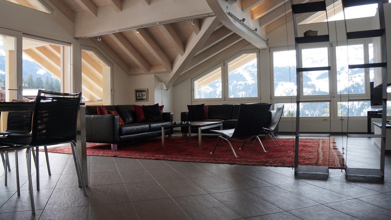 Chalet Brunner Penthouse Wengen Extérieur photo