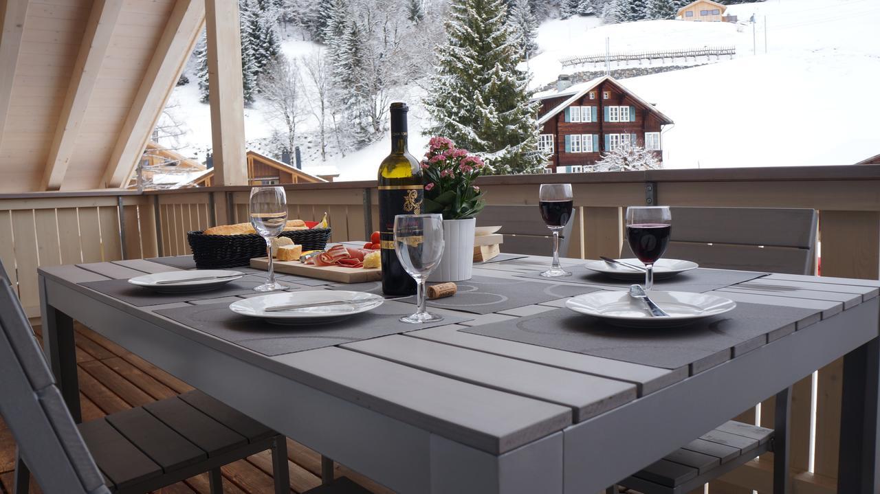 Chalet Brunner Penthouse Wengen Extérieur photo