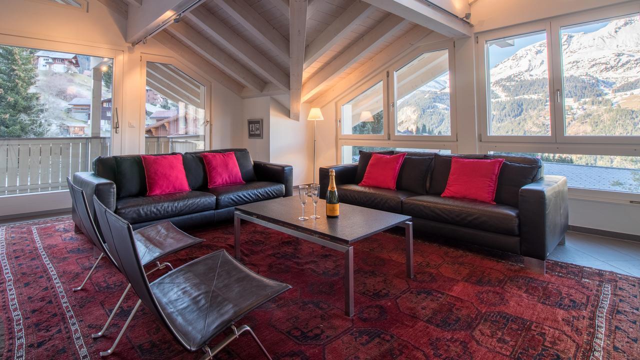 Chalet Brunner Penthouse Wengen Extérieur photo