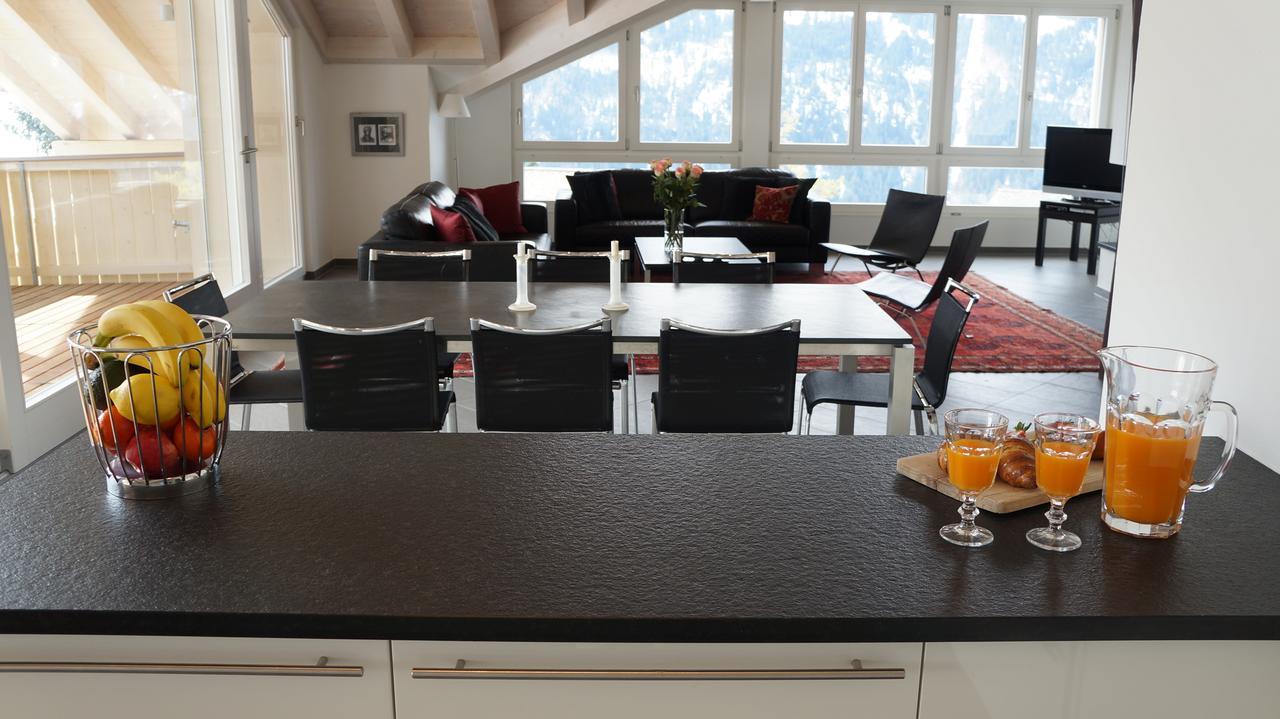 Chalet Brunner Penthouse Wengen Extérieur photo