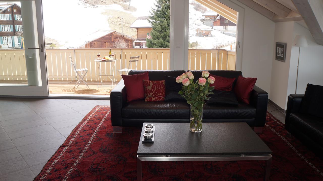 Chalet Brunner Penthouse Wengen Extérieur photo