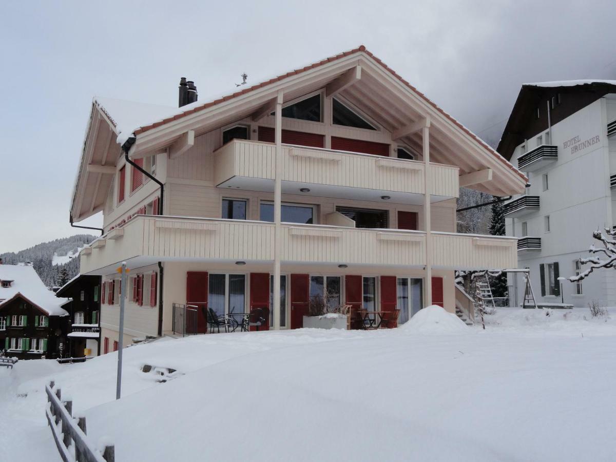 Chalet Brunner Penthouse Wengen Extérieur photo